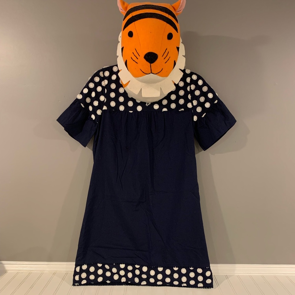 J.Crew navy and white polka dot dress size 2